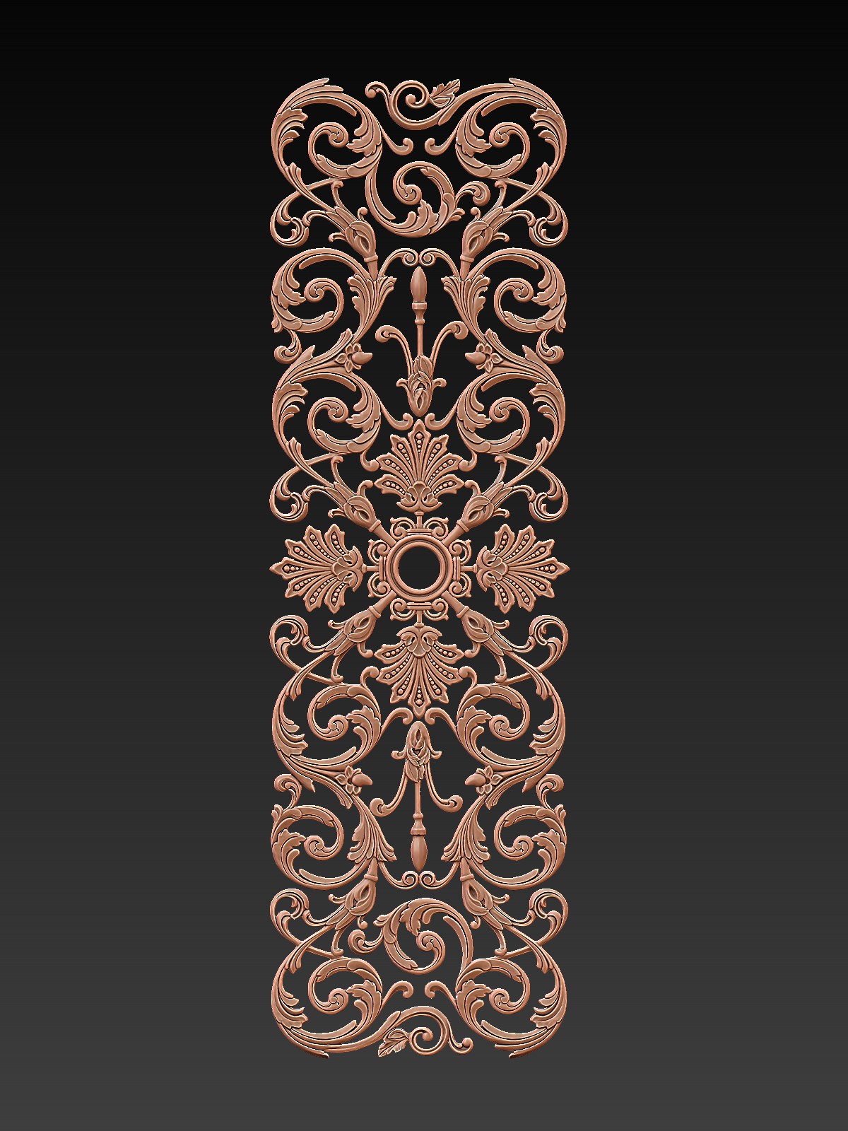 Digital sculpting of decorative elements for custom furniture. 3D Models for Production.